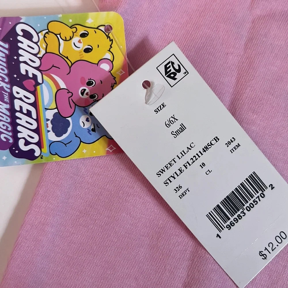 NWT Care Bears Pink Unlock The Magic Toddler T-shirt Top